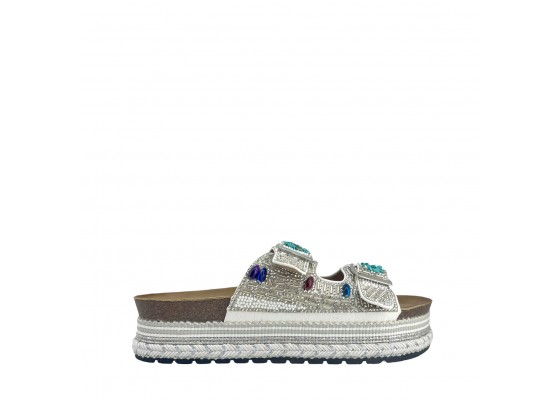 Sandalia Alpargata Doble Hebilla